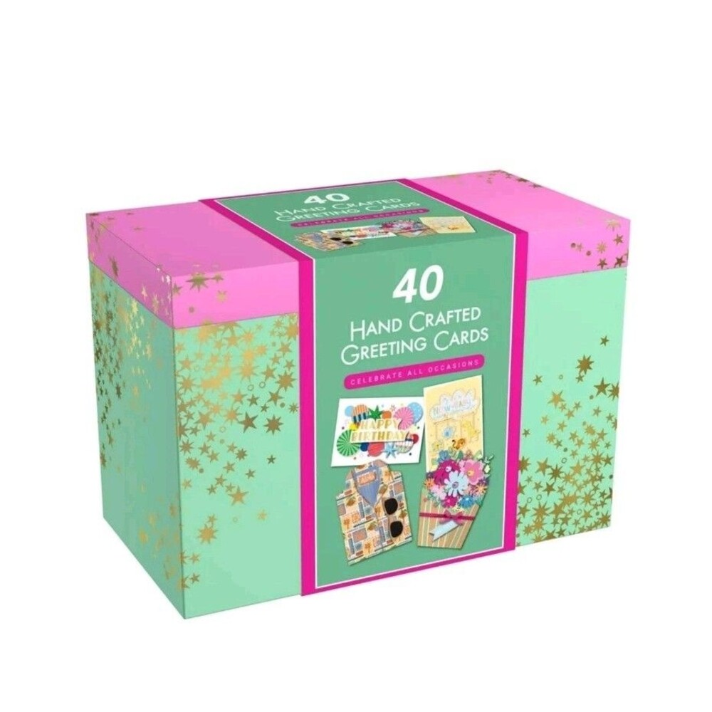 PRO4ALL Hand Crafted All Occasion Greeting Card Collection, 40-count NEW MODEL